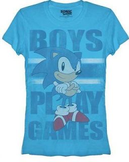 Sonic The Hedgehog Boys Play Games Juniors Shirt SHJ002