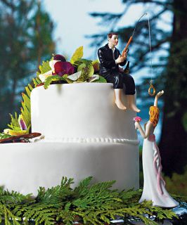 Theme Wedding Reaching For Her Star Bride & Hooked On Love Groom Cake 