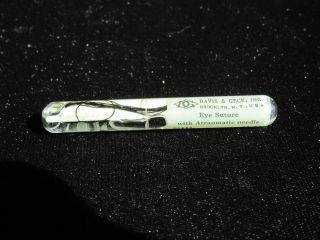 Davis & Geck Silk eye Suture with Atraumatic needle Antique and 