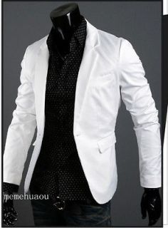 New Stylish Men’s Casual Slim fit One Button Suit Blazer Coat 