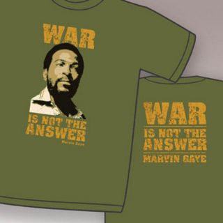Marvin Gaye War Is Not The Answer Double Sided T Shirt