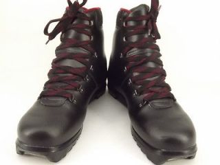 Mens cross country ski boot black leather Artex Teton 41 7 M telemark 