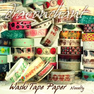 Paper Washi Masking Tape Adhesive Roll Decorative Card Craft Trim 