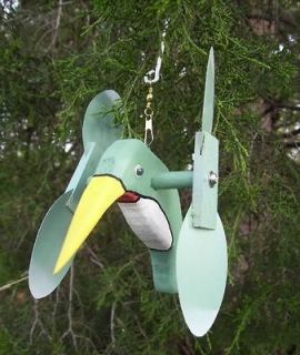 Light Green Hummingbird Mini Whirligigs Whirly Gig Whirligig Windmill 