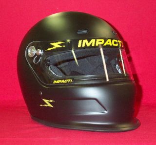 Impact Charger Racing Helmet Flat Black SA2010 imca