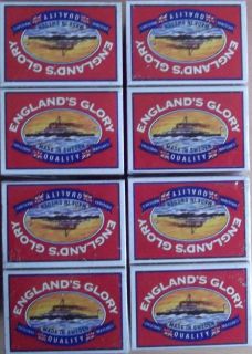   ENGLANDS GLORY MATCH BOXES 20 PACKS QUALITY STRIKE ANYWHERE MATCHES