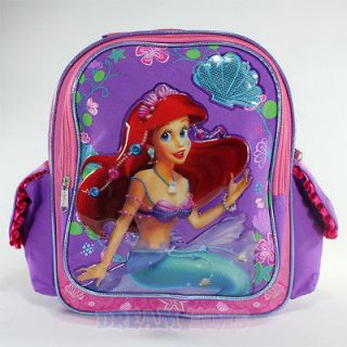   Little Mermaid Ariel Jewels Toddler 12 Backpack   Princess Book Bag