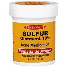 LOT OF 2 Sulfur Ointment 10% Acne Medication Ointment