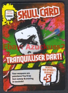 Tranquilliser Dart! Skull Card #158 Deadly 60 TCG Trade Card