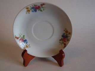 Vintage Goldcastle Japan Made Rose Floral Teacup Plate Saucer White 