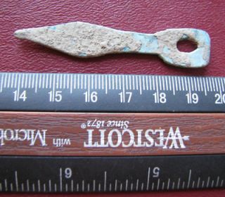 Metal Detector Find Ancient Artifact   ROMAN STRAP END 8148