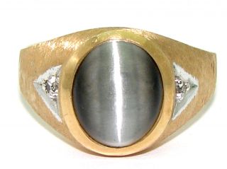 mens cats eye ring in Mens Jewelry