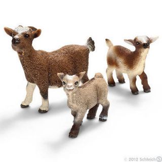 GOATS by Schleich; NEW 2012/goat/farm animals/NICE