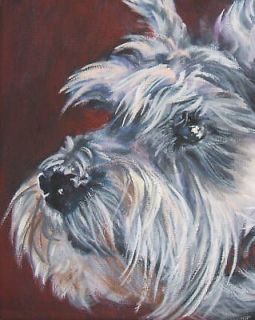 schnauzer painting in Direct from the Artist