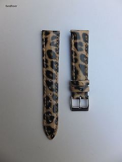   BROWN,RED ANIMAL PRINTS WATCH BAND STRAP FITS MICHELE,INVICT​A,ELINI
