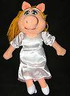 MIss Piggy The Muppets Toy Factory San Antonio Yarn Hair Silk Dress 