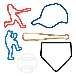 Silly Bandz Baseball Shapes NEW 24 Pack CLOSE OUT SALE