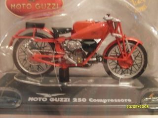 Nice 1/24 Moto Guzzi 250 Compressore Supercharge Motorcycle Milan 
