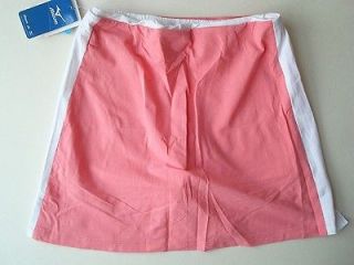 NWT MIZUNO Womens Tennis Skirt shorts Pink/White L 28 30