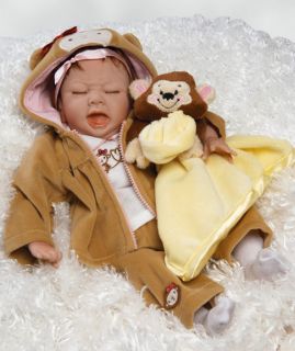 Lifelike Baby Doll Monkeyn Around 16 Baby Doll (Weighted) in Vinyl