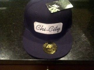 New Chi City Apparel Snapback Hat Black Adjustable Chicago Cubs Sox 