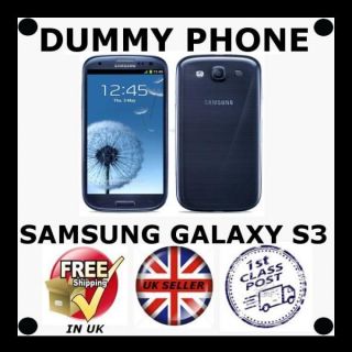 Dummy Mobile Cell Phone SAMSUNG GALAXY S3 BLUE i9300 Display Toy Fake 