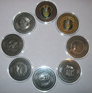 Apollo 11 Silver Coins Flown to Moon Space Shuttle Medallions NASA 