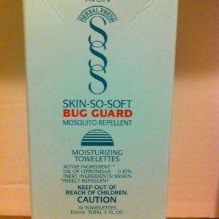  Skin So Soft BUG GUARD Repellent Mosquito Towelettes Lot of 10 NIB