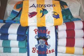 personalized beach towels in Towels & Washcloths