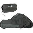 MOTORCYCLE COVER BLACK URETHANE COATED POLYESTER FABRIC HEAT RESISTANT 