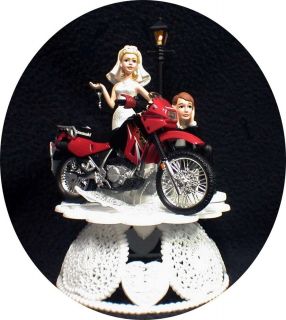 motorcycle wedding cake topper in Cake Toppers