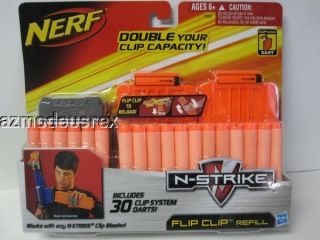 NERF Gun N Strike Flip Clip Refill 30 Darts Works with N STRIKE Clip 
