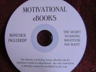 37 MOTIVATIONAL EBOOKS + FREE CD + FULL RESALE RIGHTS