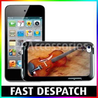 Violin & Sheet Music Hard Case Back Cover For iPod Touch 4th Gen