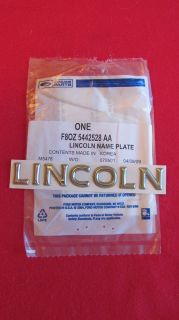   OEM Lincoln Continental Nameplate Emblem Letter Kit Badge Name Plate
