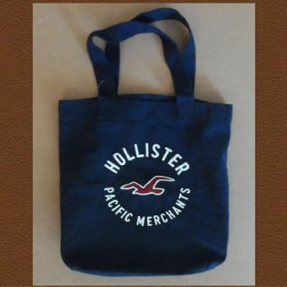 Hollister by Abercrombie Logo Navy Tote Bag Purse Bookbag New NWT 