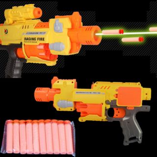  Gun Toy + 20pcs Soft Bullets for Nerf N Strike Barricade RV 10 New