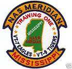 US NAVY BASE PATCH, NAS MERIDIAN MISSISSIPPI, TRAWING ONE, VT 7, VT9 