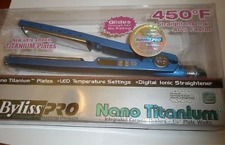 Babyliss PRO Nano Titanium Flat hair iron STRAIGHTEN lot#6yu9
