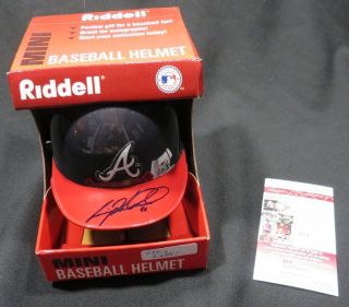 Craig Kimbrel Signed Mini Riddell Baseball Helmet Braves COA 