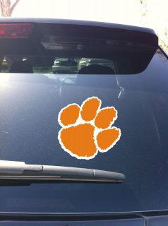Clemson Logo ACC Window vinyl sticker decal Tigers Orange Purple White 