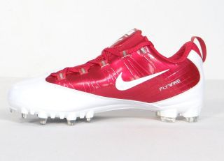 Nike Zoom Vapor Carbon Flywire TD Low Football Cleats Red & White Mens 