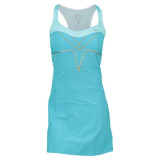 NIKE Women Maria Statement Woven Tennis Dress Blue