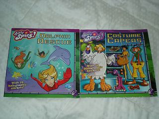 TOTALLY SPIES BOOK LOT DOLPHIN RESCUE & COSTUME CAPERS WITH STICKERS