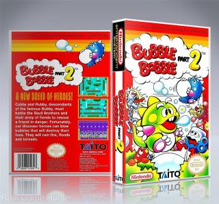 NO GAME) Nintendo Nes Case Bubble Bobble Part 2 (New Quality 