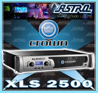 Crown XLS2500 Power Amplifier, 2 Channel, 775W @ 4 Ohm XLS 2500