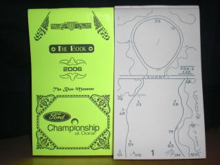 Strackaline 2006 Ford Championship at Doral Yardage Book The Book