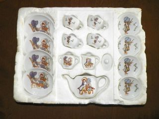 Vintage Holly Hobbie Porcelain Tea Set 15 pc. Looks Great
