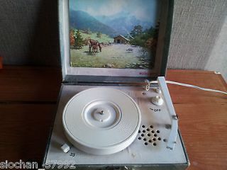 Working vintage childrens record player Robert Spencers THE 
