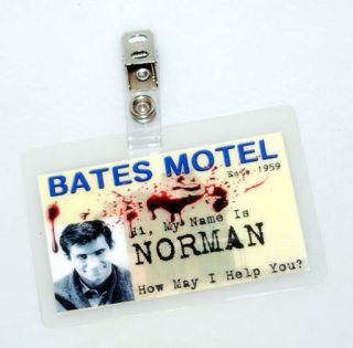 Psycho Horror ID Badge Bates Motel Norman